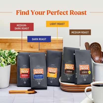 Bulletproof Original Medium-Roast Single-Serve Coffee Pods, 24 Count, 100% Arabica Beans, Clean Coffee Tested for Toxins