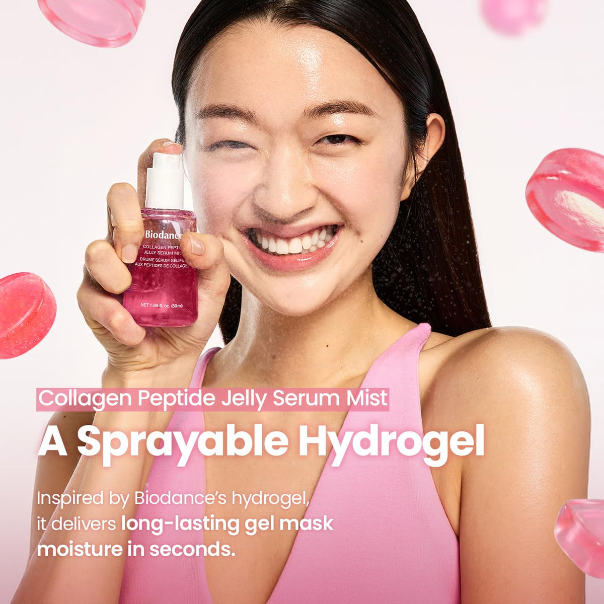 BIODANCE Collagen Peptides Jelly Serum Mist, Hydrating Face Mist, Plumping, Anti-Aging