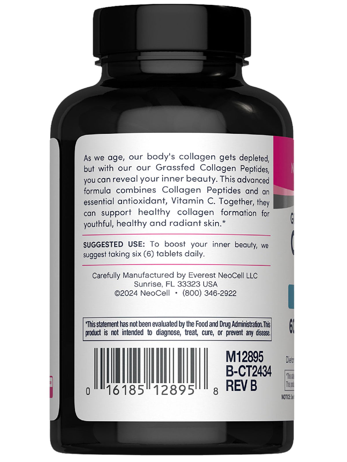 NeoCell Super Collagen with Vitamin C, 120ct Collagen Pills, Non-GMO, Grass Fed, Paleo Friendly, Gluten Free, Collagen Peptides Types 1 & 3 for Hair, Skin, Nails and Joints (Packaging May Vary) NeoCell buy supplements Au