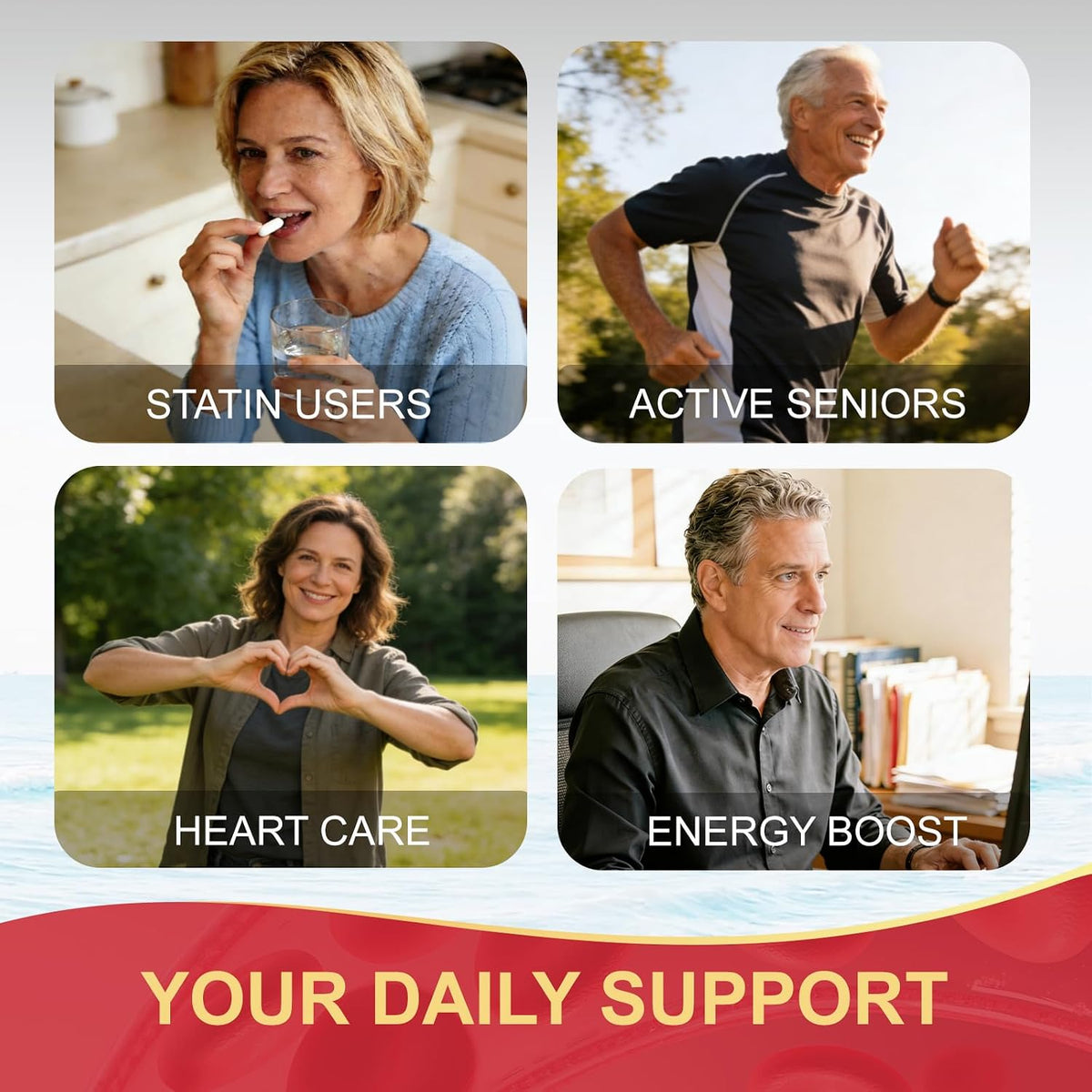 DRFOSTER CoQ10 Ubiquinol 100mg Supplement, Coenzyme Q10 120 Softgels | Maximum Absorption CoQ10, PQQ & MCT, Heart Support, Promotes Energy & Vitality, Antioxidant Support, Non-GMO, Gluten-Free