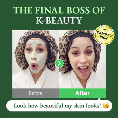 FULLY Green Tomato Facial Cleanser, Cardi B’s Clay Mask Cleanser for Deep Pore Cleanse