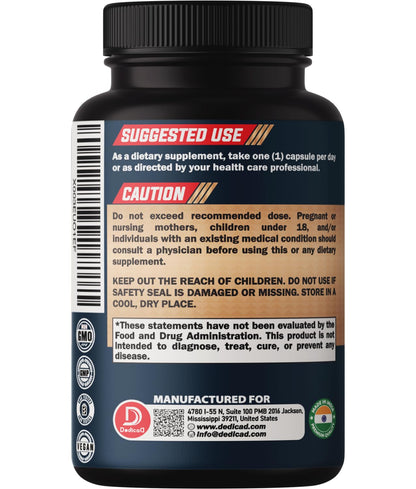 DEDICAD 10in1 Noni Capsules - 4 Month Supply with Elderberry, Boswellia, Turmeric, Ginger & More - Support Muscle, Joint, Digestive & Immune - 2 Packs of 60 Vegan Capsules, Non-GMO & Gluten-Free DEDICAD buy supplements Au