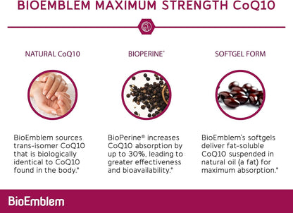 BioEmblem Triple Magnesium Complex and CoQ10 with BioPerine