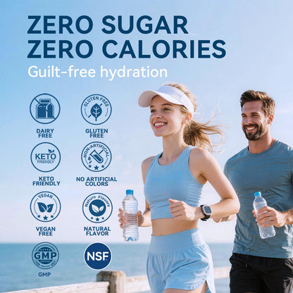 Aibiodi Electrolytes Powder Packets - Sugar Free & Zero Calorie Liquid Daily IV Drink Mix - Instant Hydration & Energy Supplement with 6 Electrolytes and 5 Vitamins