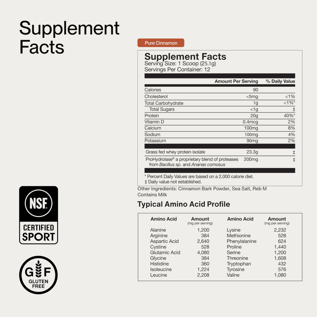 Momentous Essential Grass-Fed Whey Protein Powder - 20 g Whey Isolate Protein - NSF Certified for Sport - Gluten-Free - 25 Servings for Essential Everyday Use - Vanilla - Package May Vary