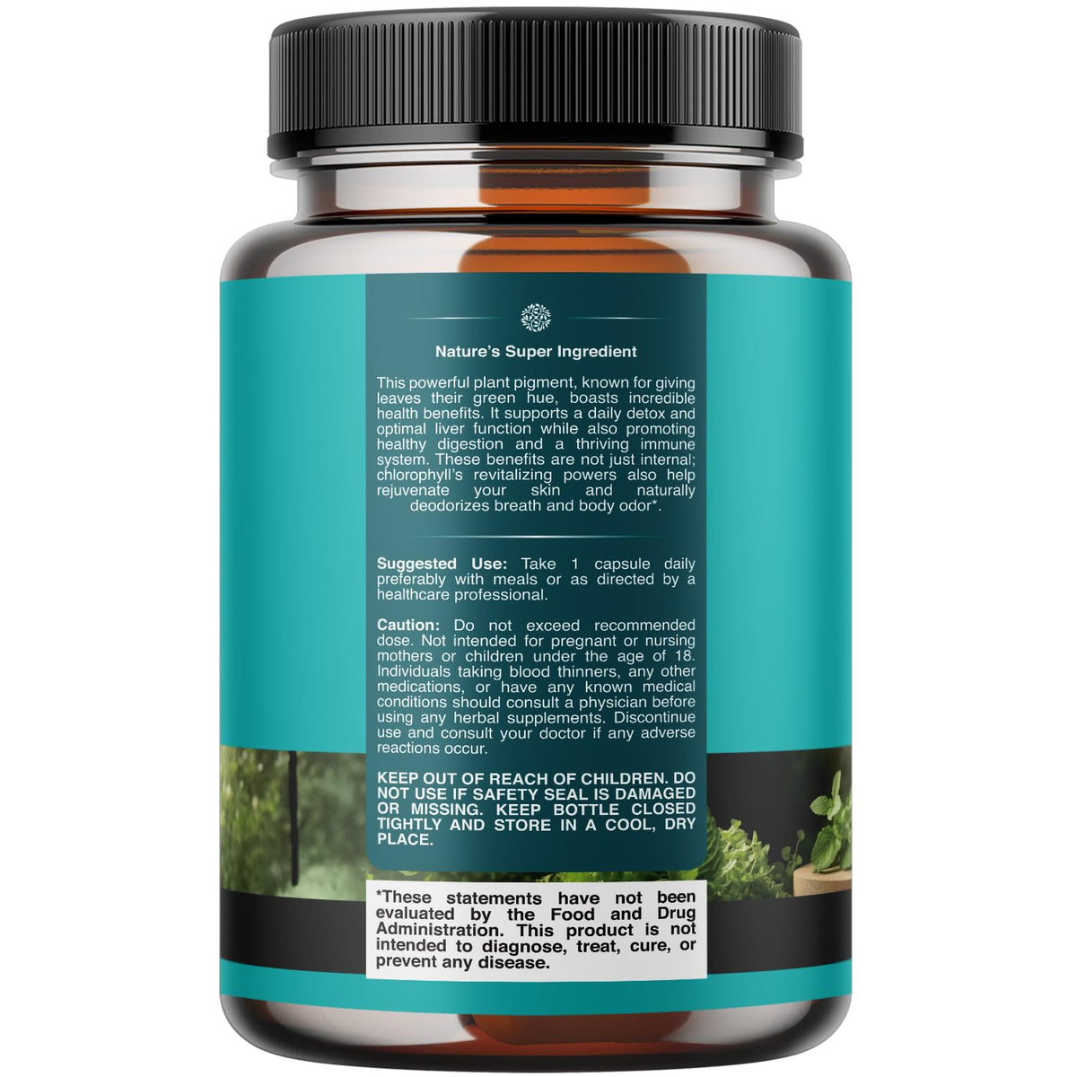 Chlorophyll Capsules for Cleanse and Detox Support - Internal Deodorant Pills for Body Odor with Mint & Parsley Extract Healthy Skin Immunity & Digestive Support - Vegan Non-GMO & Gluten Free (60ct)