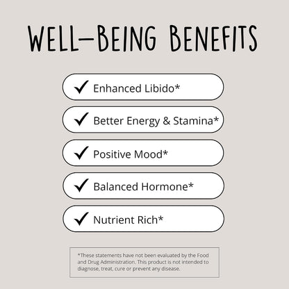 Happy Healthy Hippie Joy-Filled with Saffron Mood Support Supplement & Organic Maca Root Capsules
