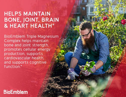 BioEmblem Magnesium Glycinate 120 Capsules
