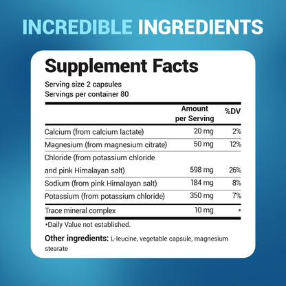 Dr. Berg Electrolyte Capsules - Electrolyte Supplements for Supporting Energy, Endurance, and Hydration - Sugar Free, No Maltodextrin, Keto Friendly - 160 Caps Dr. Berg NutritionalsBuy Supplements Australia