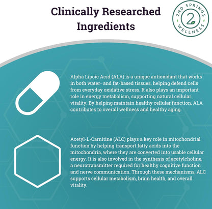 ALA & ALC Complex + Adaptogen Complex Bundle | Energy, Resilience, Cognitive Function, Metabolism, Focus & Daily Wellness