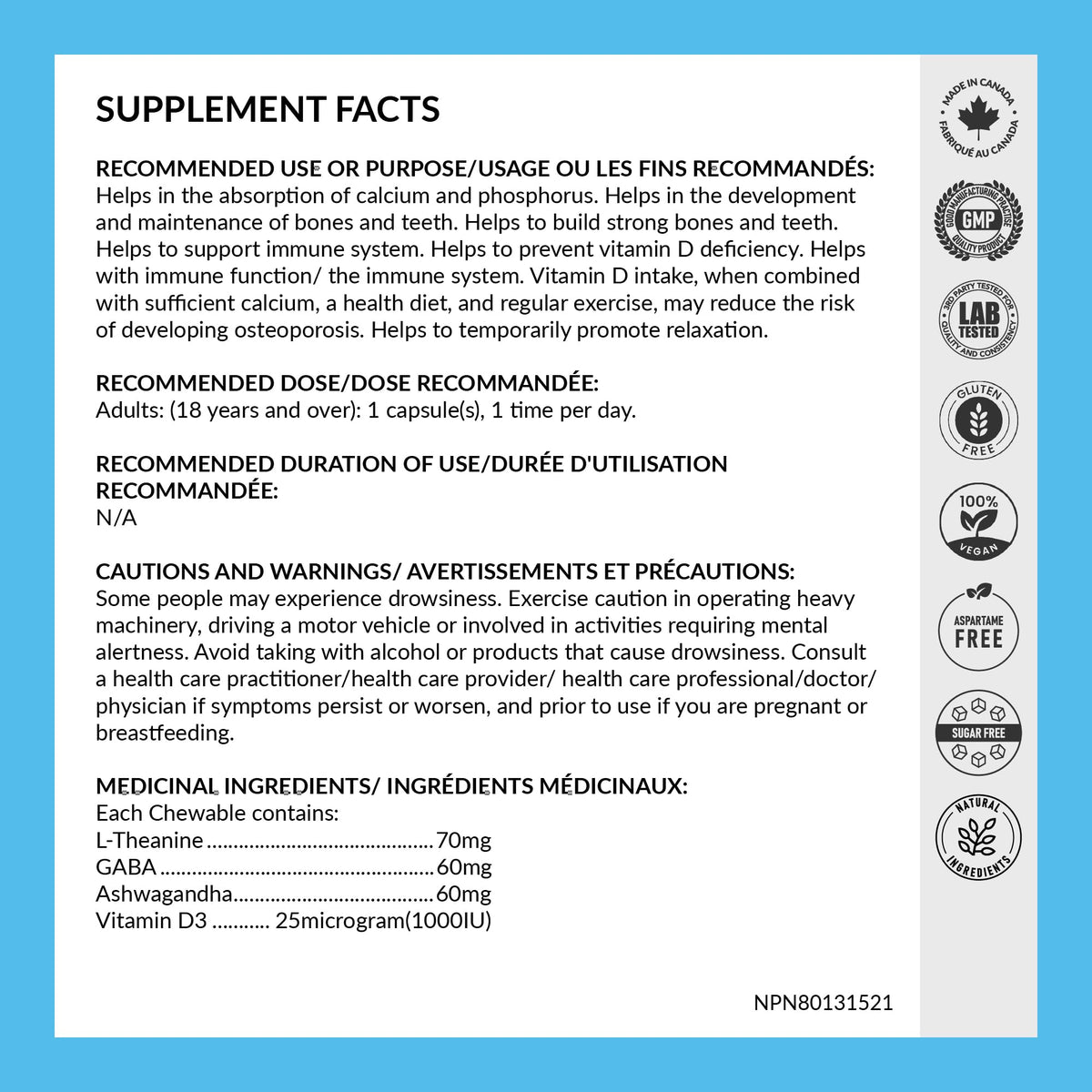 REJUVE+ Calm & Destress Nootropic Supplement – Brain Boost | L-Theanine, GABA, Ashwagandha, Vitamin D | Natural Stress Relief & Relaxation | Sleep Enhancer | Mood Enhancer | Honey Vanilla Flavor (1) REJUVE+Buy Supplements Australia