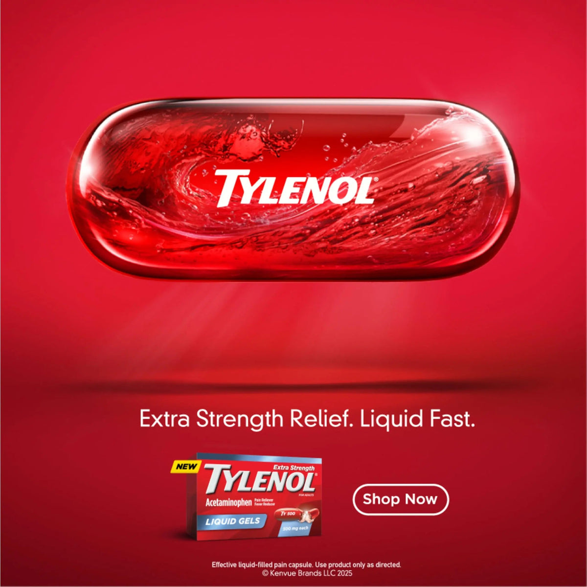 Tylenol Extra Strength Liquid Gels, Fast, Strong Pain Relief, Fever Reducer for Adults with 500 mg Acetaminophen, Fast-Acting Liquid Gel Capsules for Headaches & Minor Pain Relief, 75 Count TylenolBuy Supplements Australia