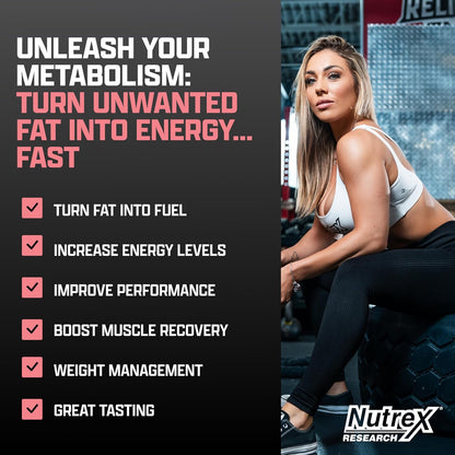 Nutrex Research Lipo-6 Defining Gel & L-Carnitine 3000 Passionfruit Guava | Stimulant-Free Workout Support | Fast-Absorbing Topical Gel + Liquid L-Carnitine