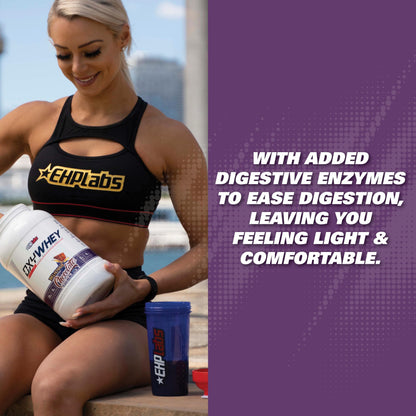 EHP Labs OxyWhey Whey Protein Isolate – 25g High Protein, Low Carb, Sugar Free Meal Replacement – Lean Whey Powder for Muscle Recovery – Non-GMO, Gluten Free – 25 Serves – Vanilla Ice Cream