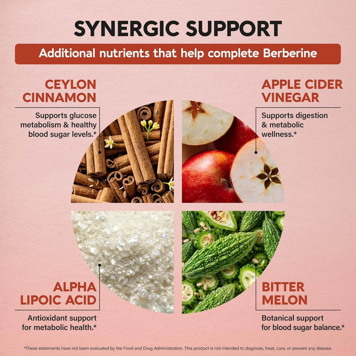Berberine with Ceylon Cinnamon | Bitter Melon (Karela) | Apple Cider Vinegar | Hawthorn Berry | Citrus Bergamot | Turmeric - 15in1 Supplement for Heart Metabolism & Energy Support - Vegan, 60 Capsules