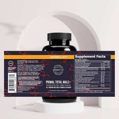 Primal Harvest Daily Two-Step Routine | Ashwagandha + Total Male | 2 Pack | 30 Day Supply