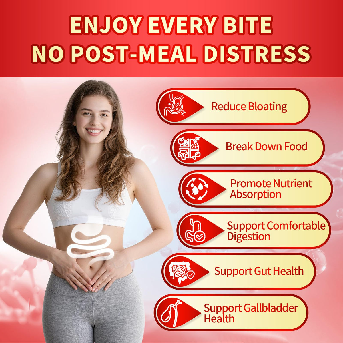 VivoNu Digestive Enzymes | 22 Enzymes with Organic Prebiotics & Probiotics | Supports Digestion* of Protein, Carbs, Fiber & Dairy | 180 Capsules