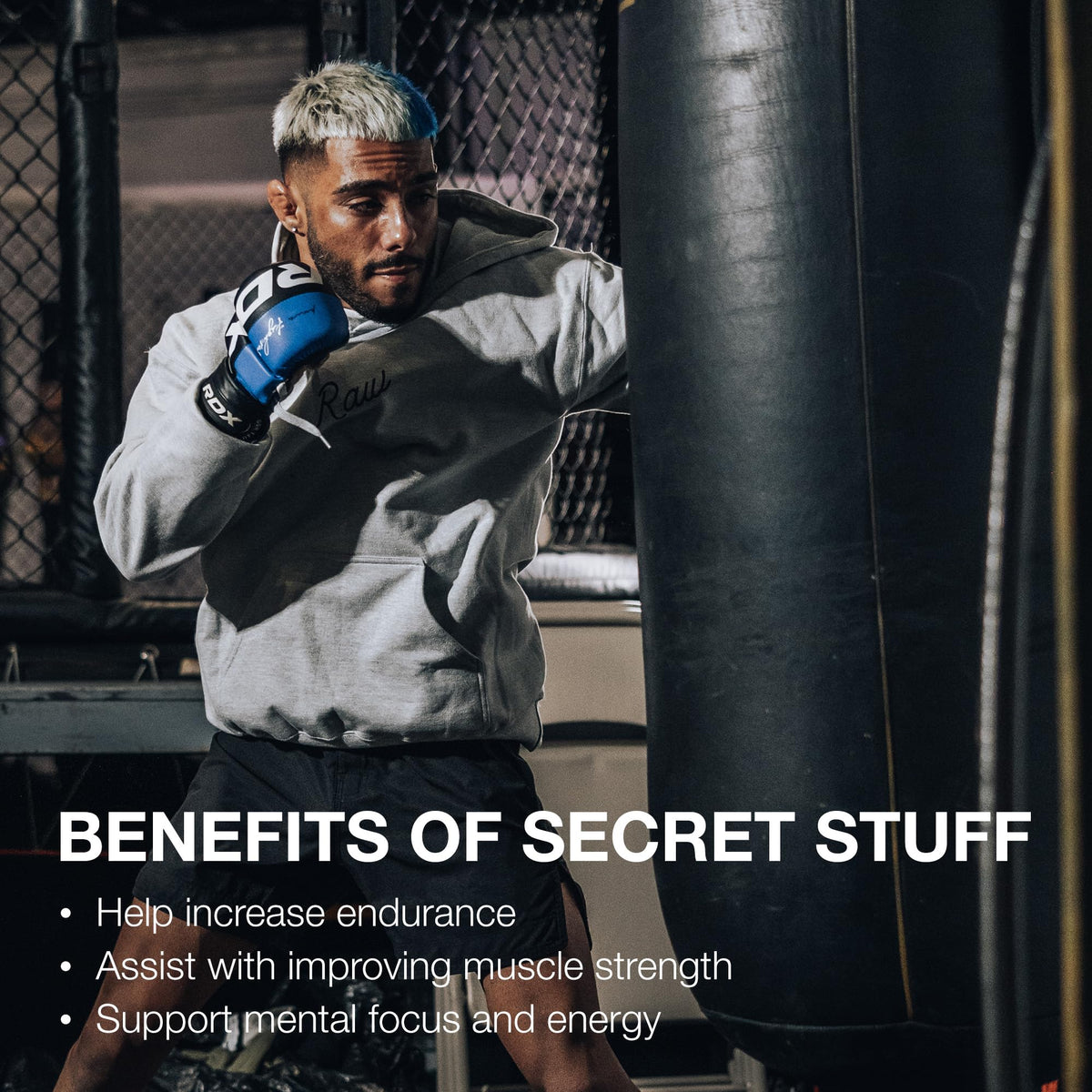 RAW Christopher's Secret Stuff Pre Workout Powder, Thavage (Tastes Like Winning) - Chris Bumstead CBUM Preworkout Supplement for Men & Women - Working Out, Hydration & Energy - 40 Servings