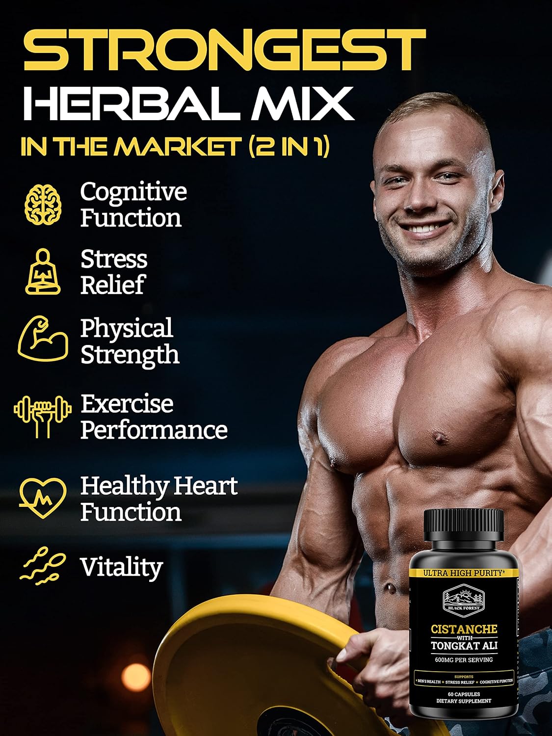Black Forest Bundle (Full Combo Pack). 1X Turkesterone + 1X Cistanche + 1 Berberine