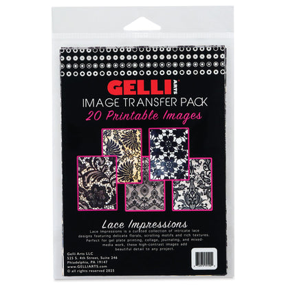 Gelli Arts Image Transfer Printables Wildflowers - 20 Floral Images Included, Use Gel Plates, Great for Teachers and Students of All Ages