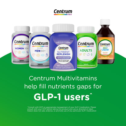 Centrum Silver Women's Multivitamin for Women 50 Plus, Multivitamin/Multimineral Supplement with Vitamin D3, B Vitamins, Non-GMO Ingredients