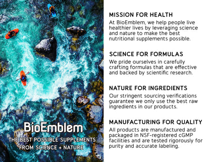 BioEmblem Antarctic Krill Oil Supplement | 1000mg Per Serving | Omega-3 Oil with High Levels of EPA + DHA, Astaxanthin, and Phospholipids | No Fishy Aftertaste | 60-Count Non-GMO Softgels
