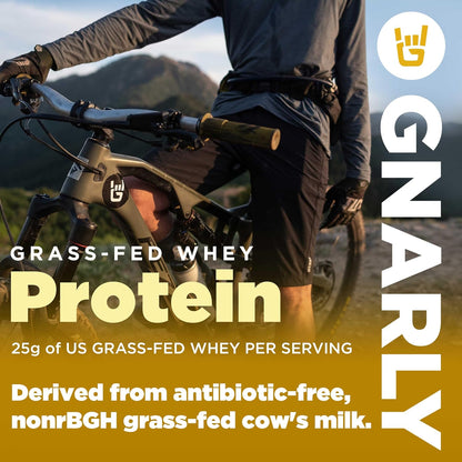 Gnarly Whey Grass-Fed Protein Supplement, Vanilla (32.0oz) and Gnarly Preworkout Strawberry Lemonade Caffeine Free (14.82oz)