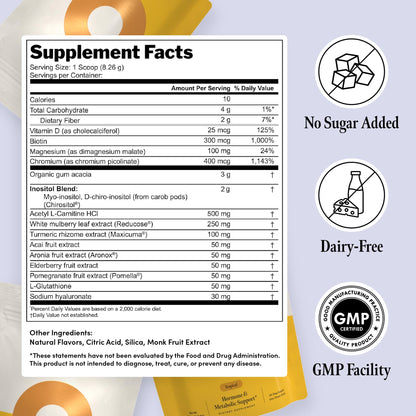 Ovii Metabolic Support for Women – Reducose® White Mulberry with Myo-Inositol & D-Chiro Inositol 40:1 Blend – Daily Wellness, Metabolic Balance & Appetite Control Supplement – 30 Servings, Tropical Ovii buy supplements Au
