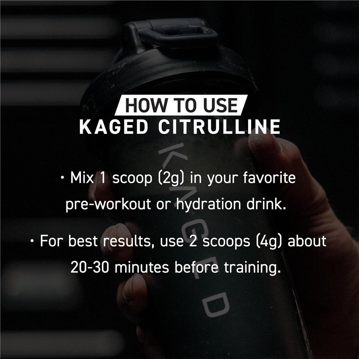 Kaged L-Citrulline Powder | Nitric Oxide Booster | Enhanced Pumps | Improve Muscle Vascularity | Supplements for Men & Women | Unflavored | 100 Servings