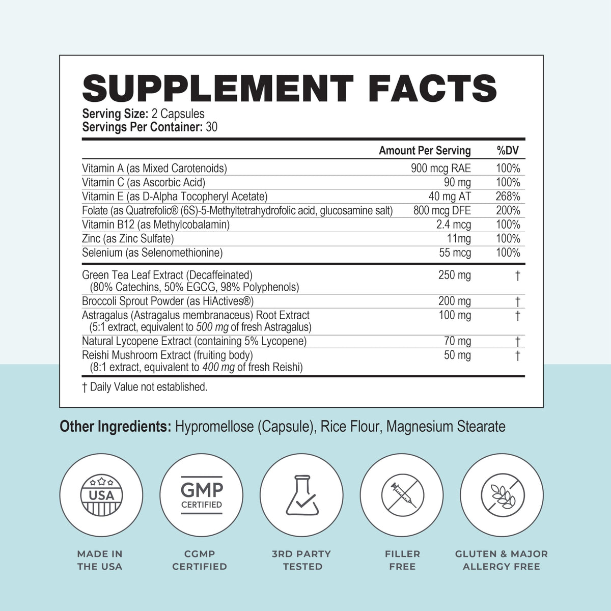 Papillex Dietary Supplement Tablets All Natural Immune Support - Immunity Defense - Best Immune System Booster - Organic 60 Capsules Bottle (Single Bottle) Papillex buy supplements Au