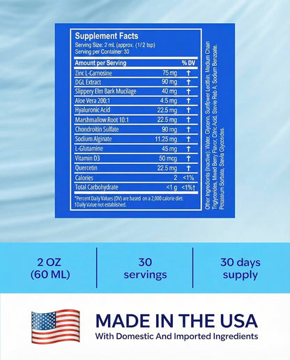 EsoRepair Nano Esophageal & Stomach Health Supplements for Men & Women - Digestive Comfort - Slippery Elm Bark, Zinc L-Carnosine & Aloe Vera Extract - Non-GMO & Dairy Free NANOREVIVEBuy Supplements Australia
