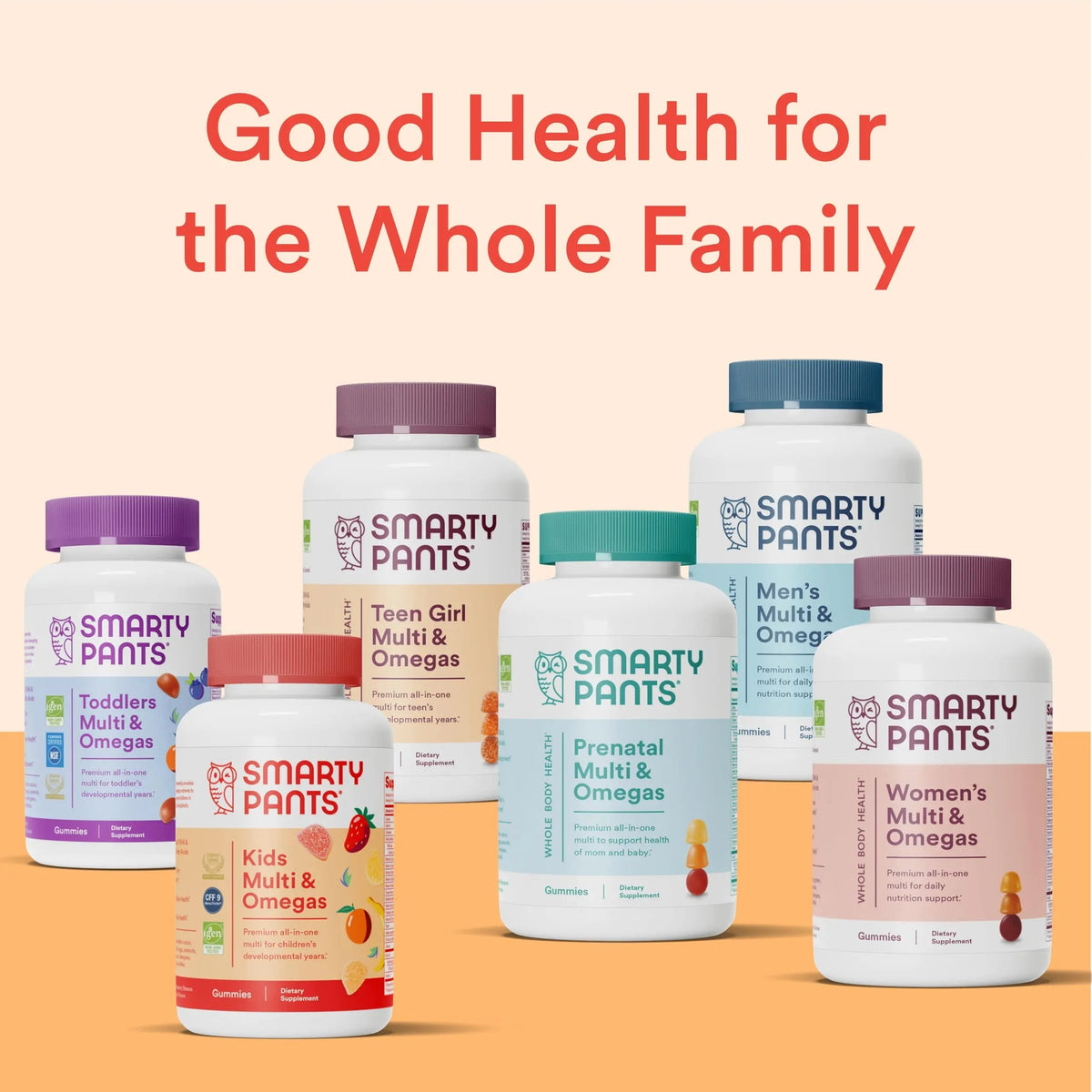 SmartyPants Kids Multivitamin Gummies: Omega 3 Fish Oil (EPA/DHA), Vitamin D3, C, Vitamin B12, B6, A, K & Zinc for Immune Support SmartyPants