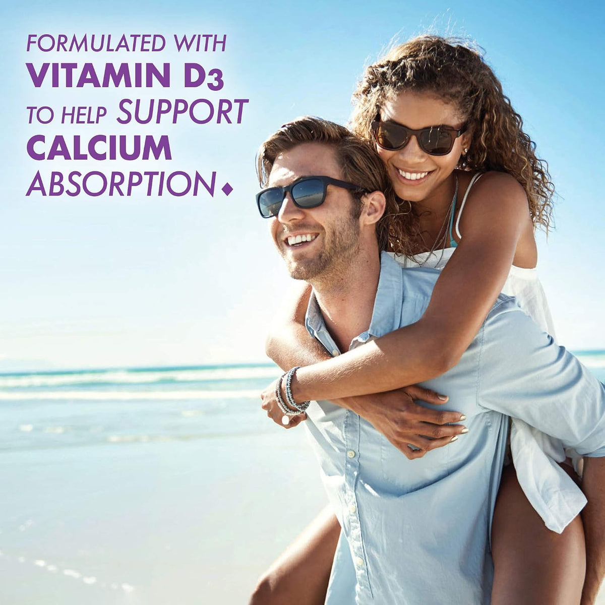 Bluebonnet Calcium Citrate with Vitamin D3 - Daily Bone Health & Strength Plus Immune Support* 1000mg Calcium Supplement for Women & Men - Non-GMO, Gluten-Free - 180 Caplets