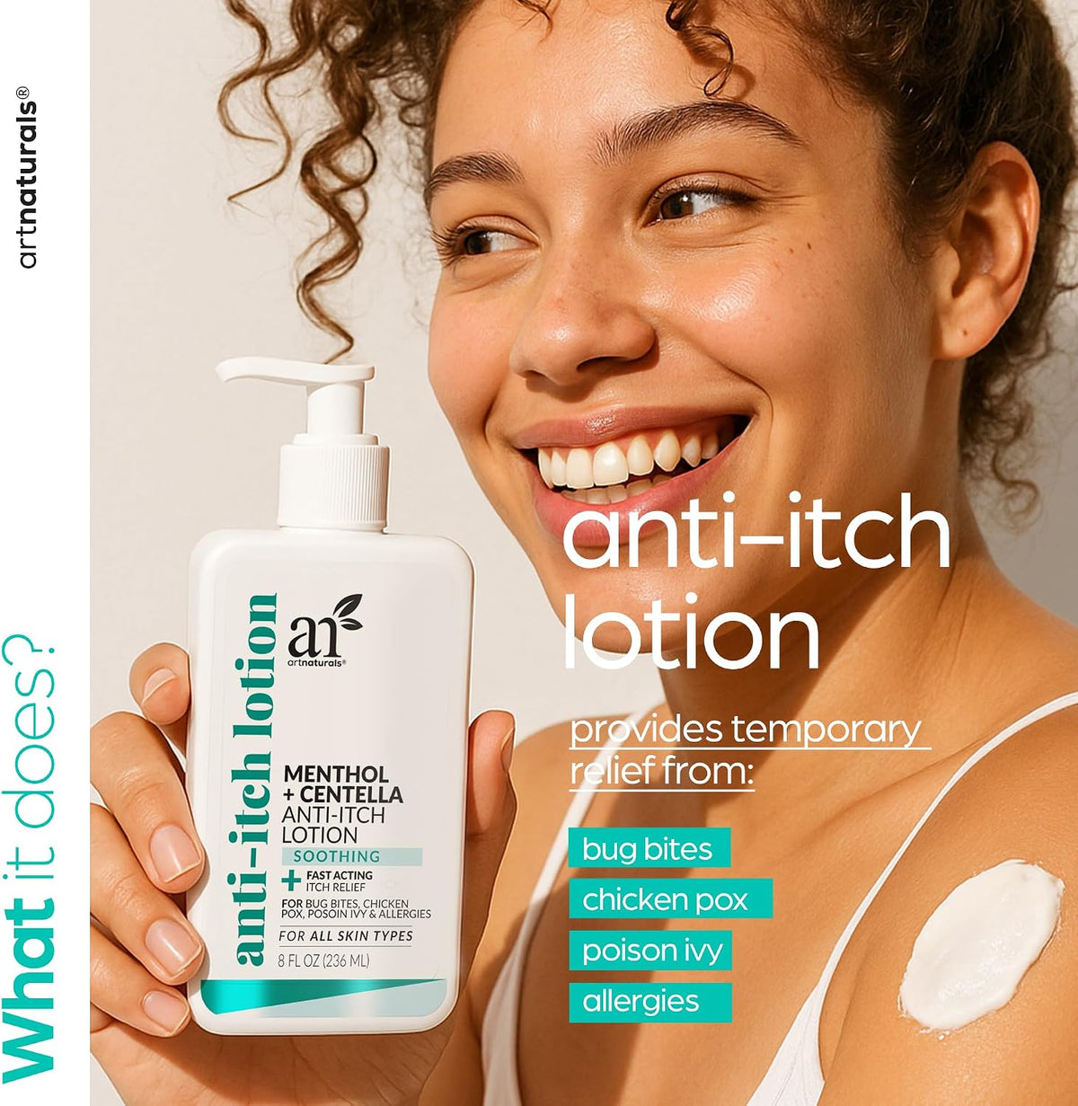 Artnaturals Anti-Itch Lotion with Menthol, 8 oz