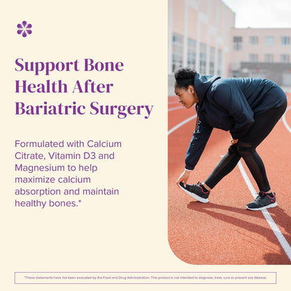 BariMelts Calcium Citrate with Vitamin D3 & Magnesium, 120 Smooth-Dissolving Tablets (1-Month Supply), Bariatric Calcium Supplements