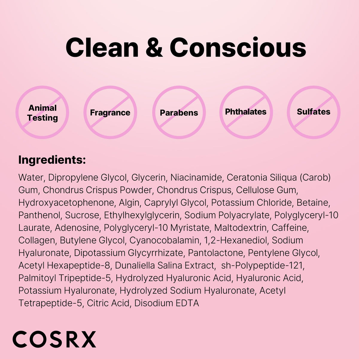 COSRX Pink Peptides Collagen Hydrogel Eye Patch for Puffy Eyes and Dark Circles, Under Eye Mask, 60 Under Eye Patches, Korean Skin Care