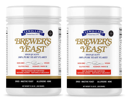 Brewers Yeast Flakes for Lactation Cookies, Breastfeeding Supplement to Boost Mother's Milk (1 Pack) - Non Fortified, Unsweetened - Kosher, Gluten Free, Non GMO, Vegan, Plant Based Protein Powder