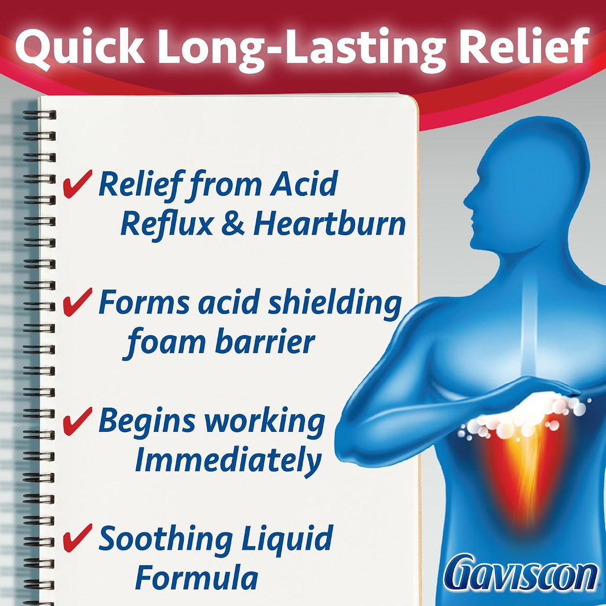 GAVISCON Extra Strength, Soothing ICY Mint 340 ml