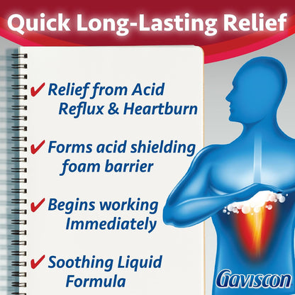 GAVISCON Extra Strength, Soothing ICY Mint 340 ml