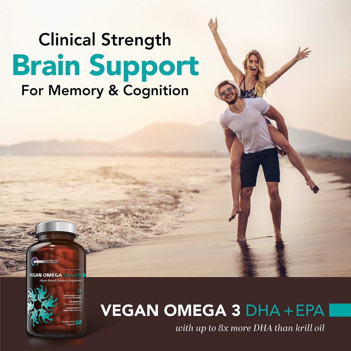 Vegan Omega 3 DHA EPA Supplement + Ultimate Vitamin C