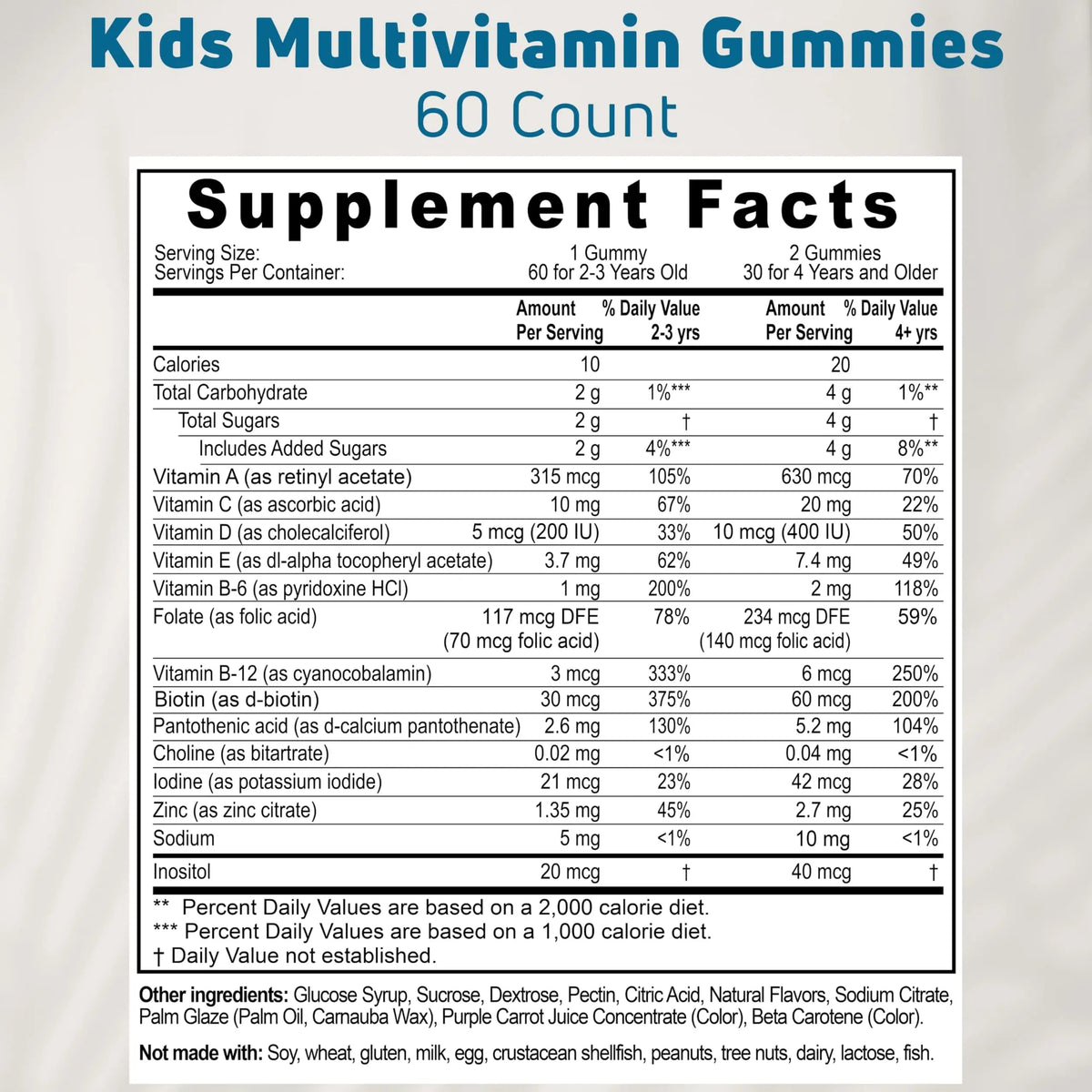 NUELATION Kids Multivitamin Gummies, 30-60 Day Supply with 14 Essential Kids Vitamins & Minerals. Toddler Vitamins for Overall Wellness. Non-GMO, Gelatin-Free, Gluten-Free, Vegetarian Children Vitamin NUELATION