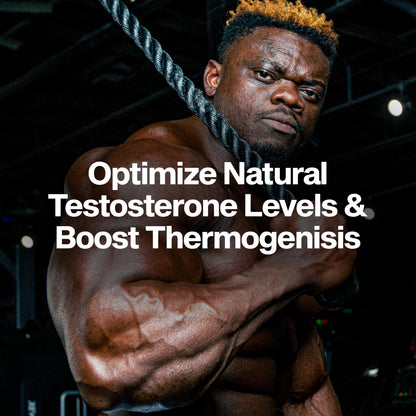 MuscleTech Thermogenic Booster for Men, AlphaTest Thermo - T-Boost Mens Supplement with Tribulus Terrestris - Male Gym Workout Supplements for Muscle Growth