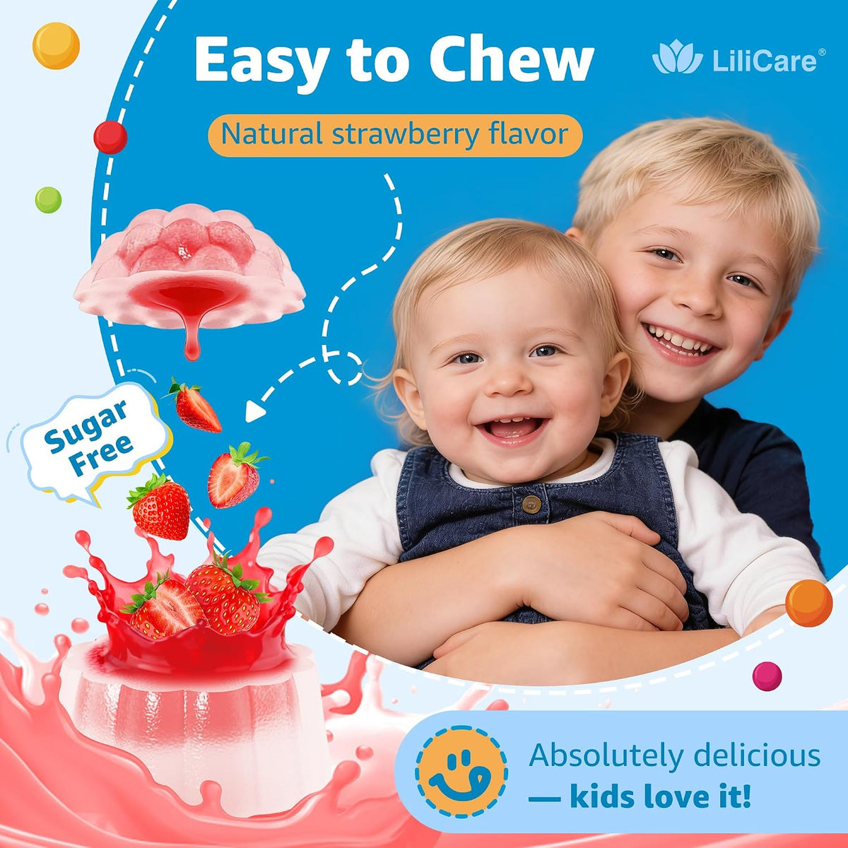 Toddler 2-3 & Kids 4+ Multivitamin Gummies w/ Iron, Omega-3, ARA, Calcium, Prebiotic, Methylated Picky Eater Vitamins for Kids 2+ Growth & Development | Vitamin C, D3 K2, B12, Methylfolate, Sugar Free