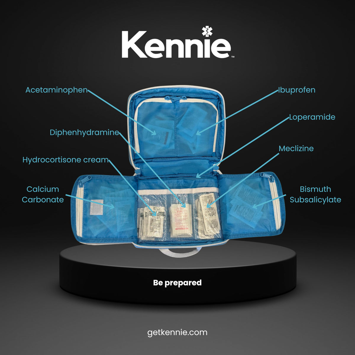 80-Piece OTC Medication Kit, Doctor Designed First Aid & Medicine Organizer with Pain, Fever, Allergy & Stomach Relief for Home, Travel & Emergency Kennie buy supplements Au