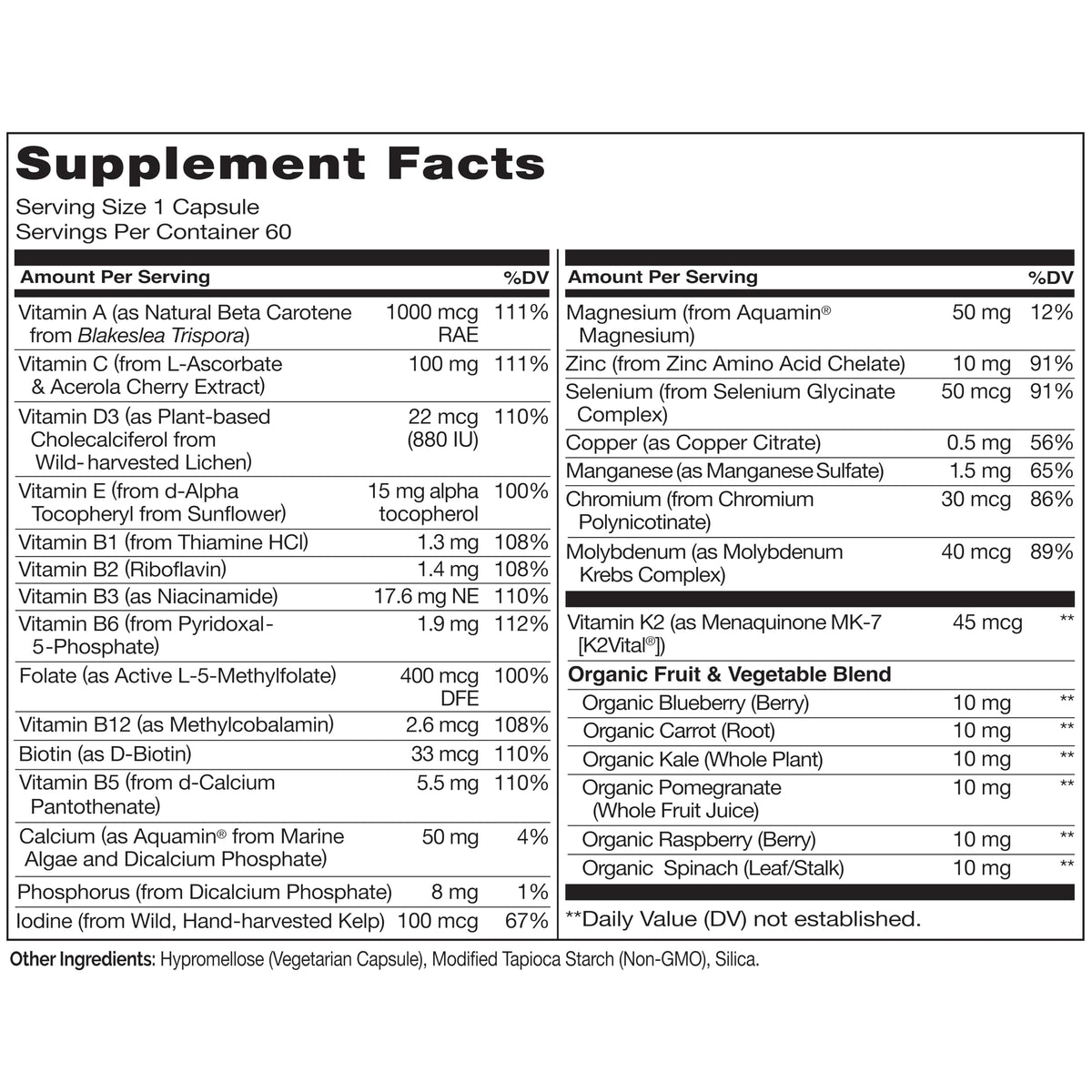 NATURELO Mens Multivitamins - One Daily Multivitamin for Men with Vitamins, Minerals & Organic Whole Foods, Boost Energy & Health,