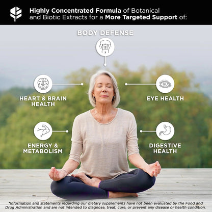 Primitive Scientific Whole Food Daily Essential Multivitamins for Adults and Seniors - 2X a Day - Vitamin A, C, D, E, B12 and Minerals Primitive Scientific