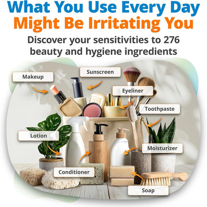 5Strands Comprehensive Gut Health Test + Beauty Hygiene Sensitivity Test Bundle, At-Home Hair Analysis for Adults & Kids, Identify Food Intolerances & Personal Care Ingredient Sensitivities