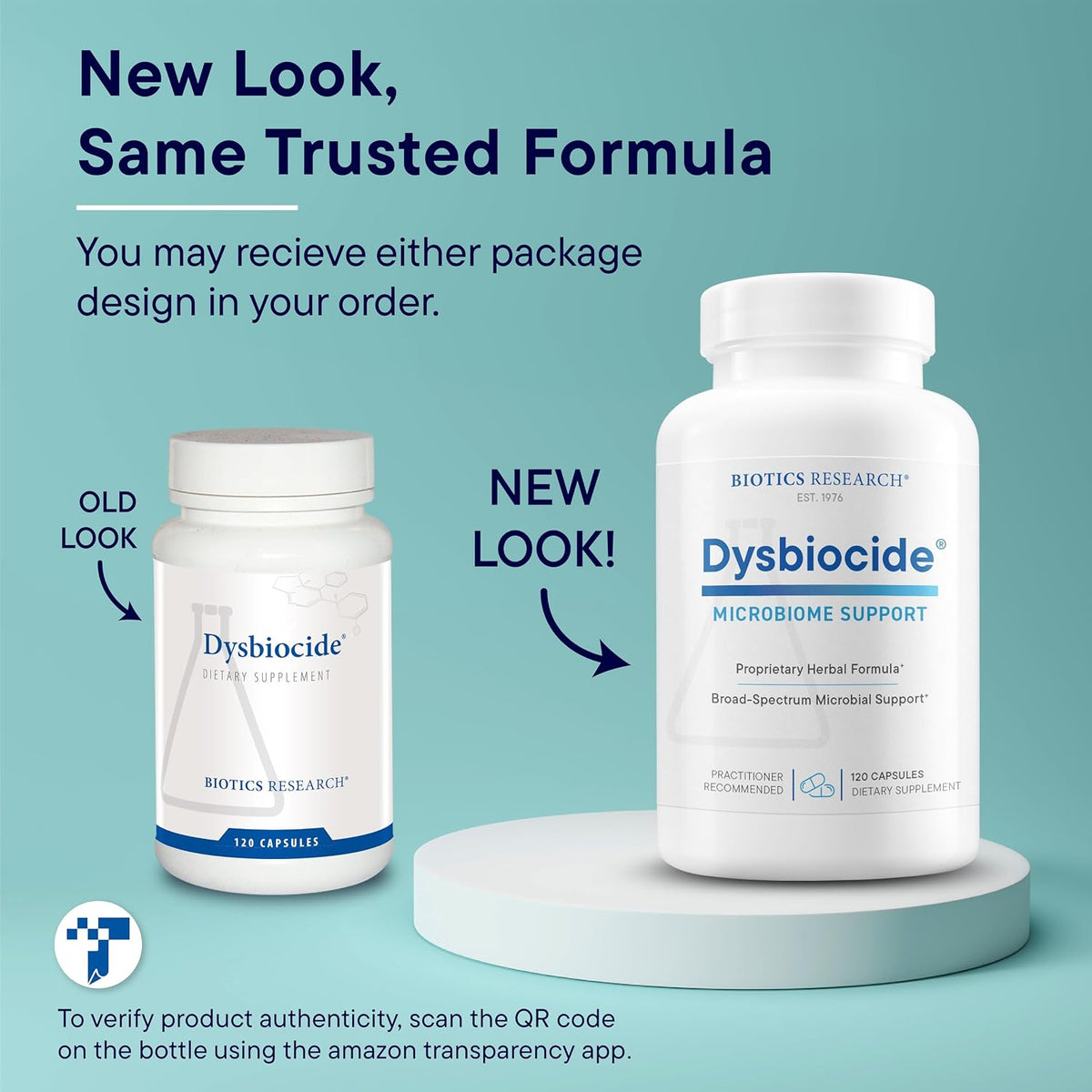 Biotics Research Dysbiocide Synergistic Botanical Blend Supports Normal Gut Health for Women & Men - Digestive Health Supplement - Supports Balanced Gut microbiome - 120 Capsules