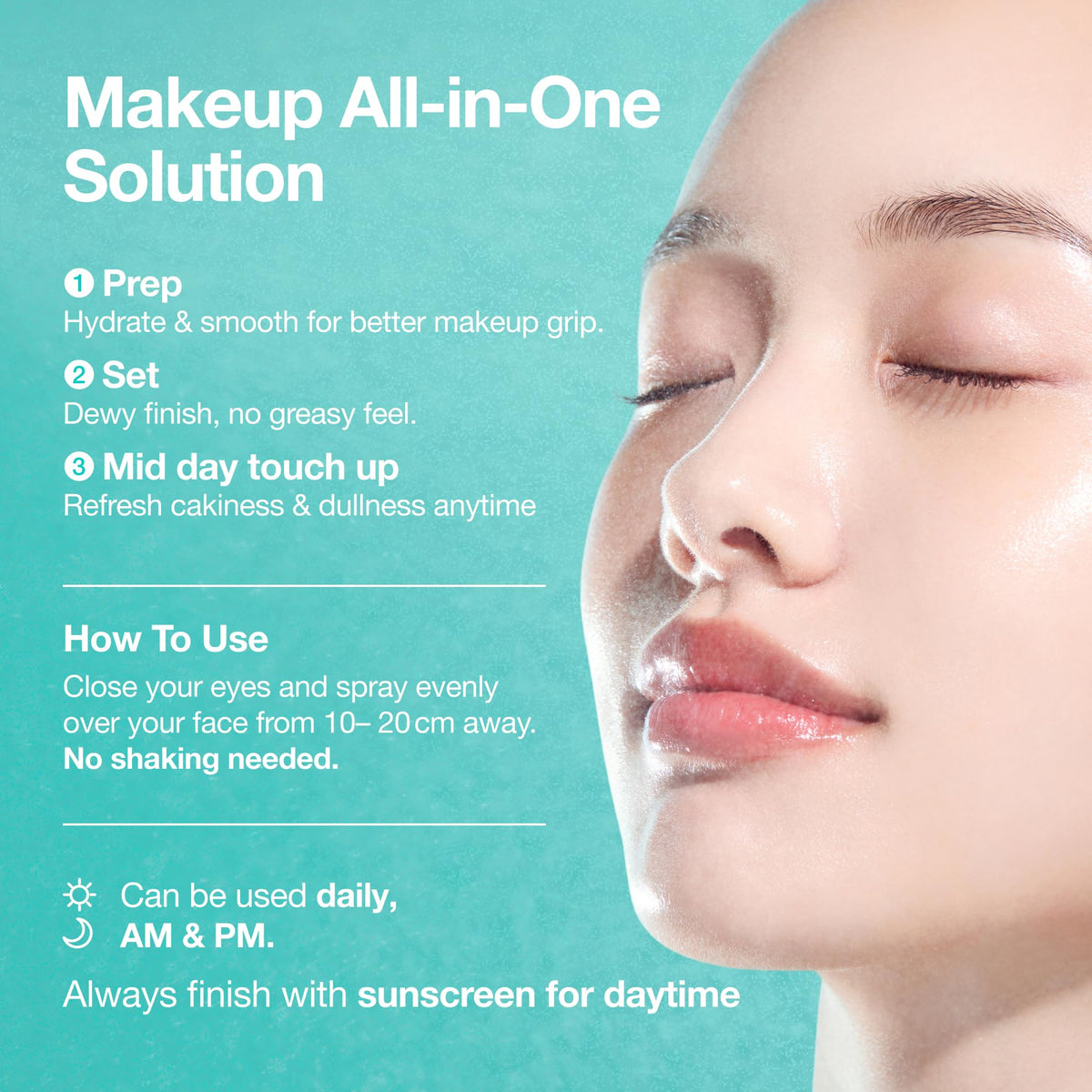 ANUA PDRN Collagen Glow Facial Serum Spray, Hydrating Face Mist, Hyaluronic Acid