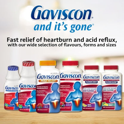 Gaviscon Heartburn Relief, Extra Strength Liquid Fruit 600 ml